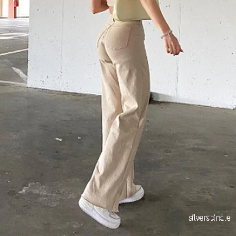 Mason | Retro Hög Midja Slim Fit Jeans Med Utsvängda Ben - Bild 2