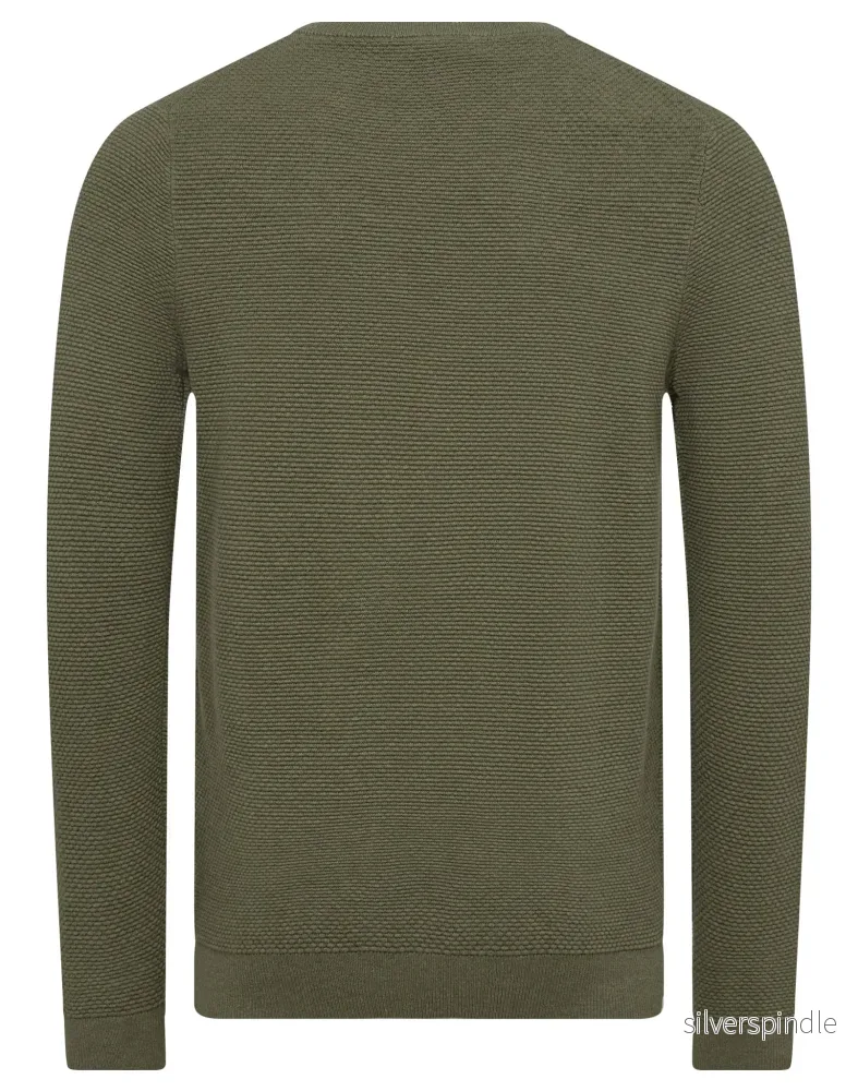 BS Moritz Regular Fit Stickat - Army - Bild 2