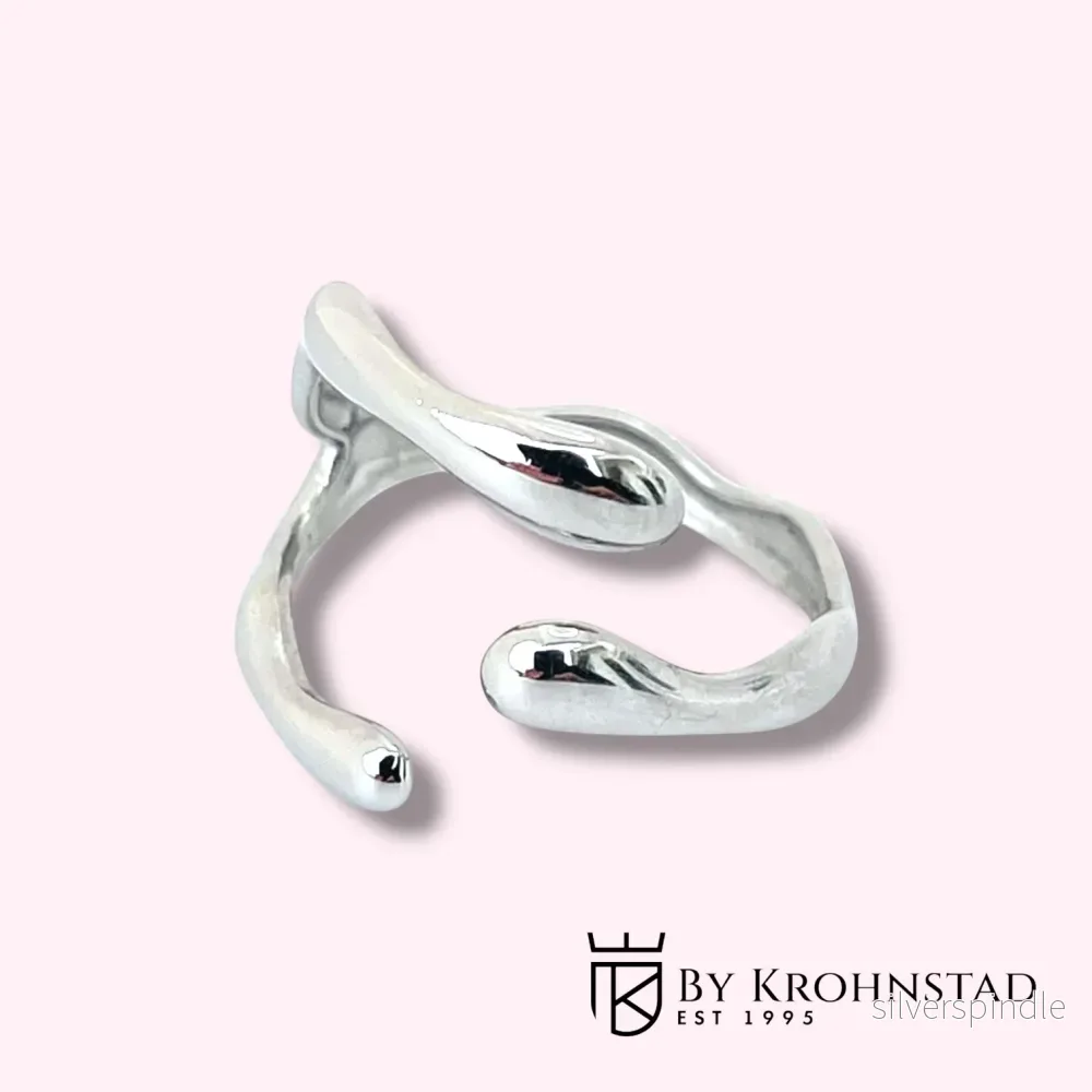 Open wave ring silver Open wave ring silver