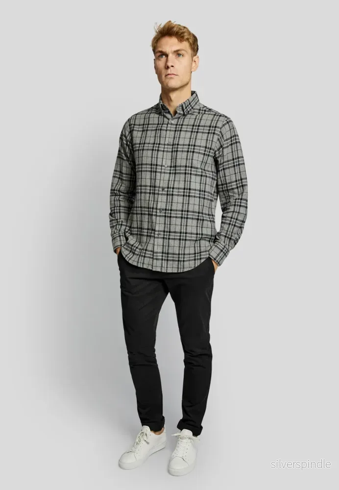 BS Trondheim casual slim fit Skjorta - Grey - Bild 3
