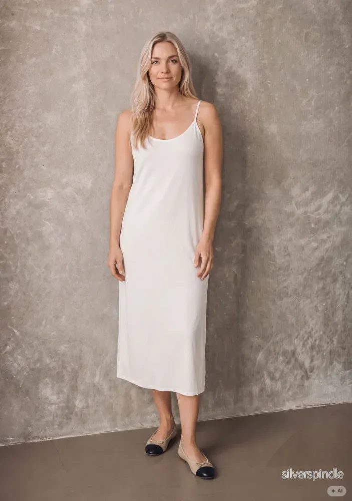 Nugga Long Underdress – Broken White Nugga Long Underdress – Broken White