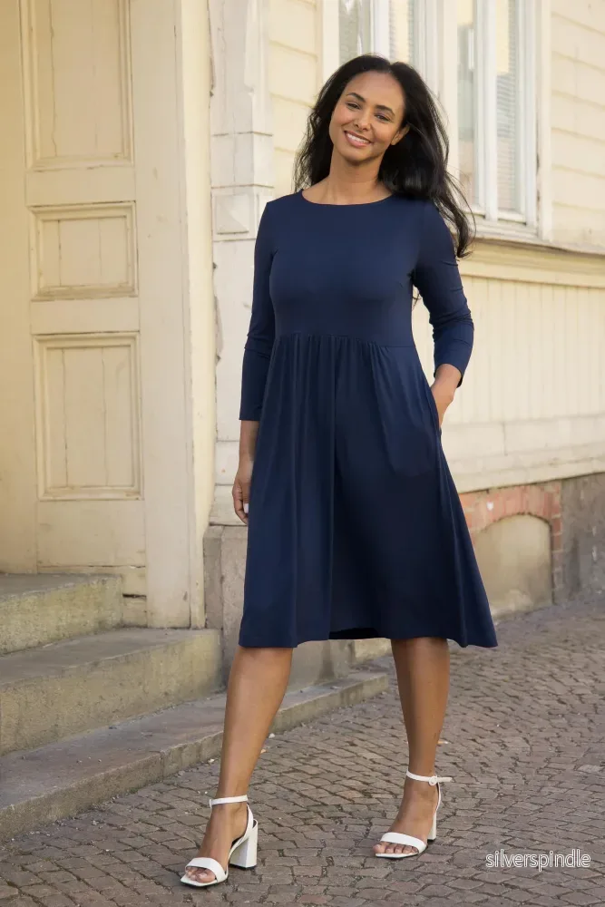 Ideal short jersey dress – Navy Ideal short jersey dress – Navy