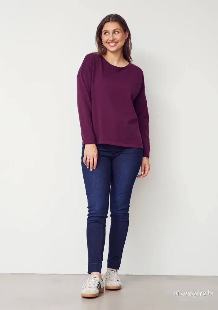 Frigga Knit Pullover – Wine