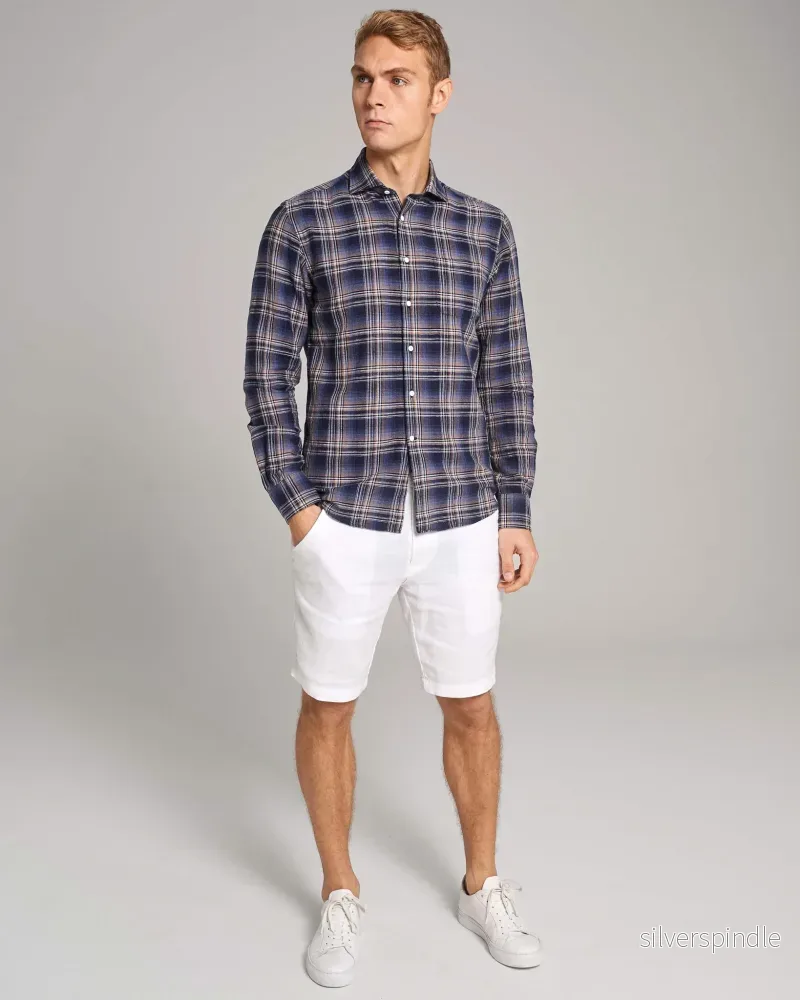 BS Pierre Casual Modern Fit Skjorta - Dark Blue - Bild 3